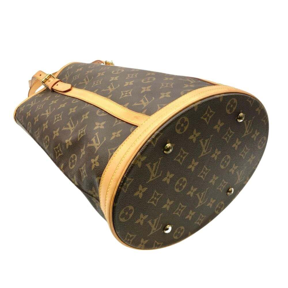 LOUIS VUITTON Brown Monogram Canvas Tote Bag - Picture 4 of 12